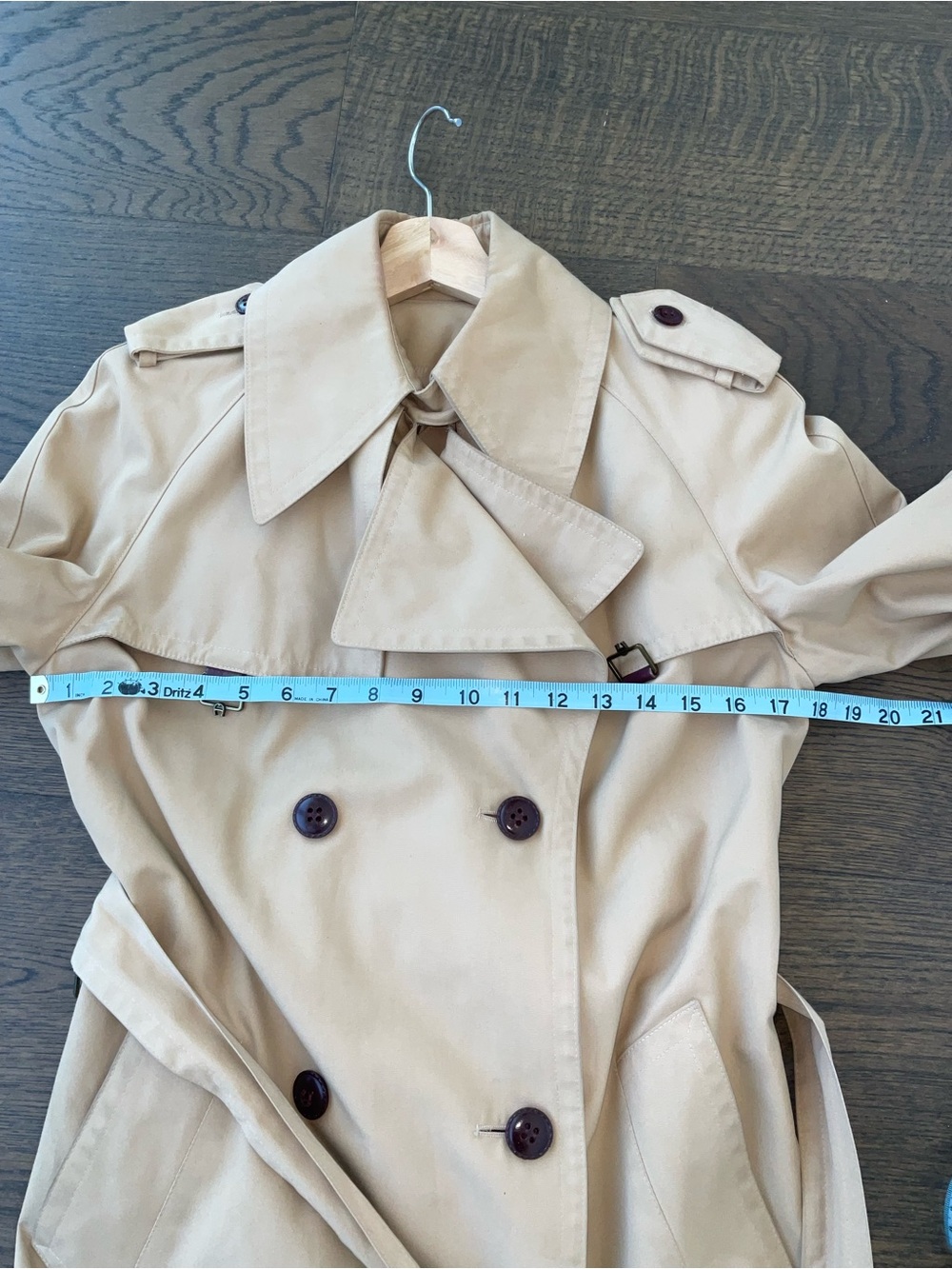 Etienne Aigner Beige Trench Coat - Picture 12 of 13